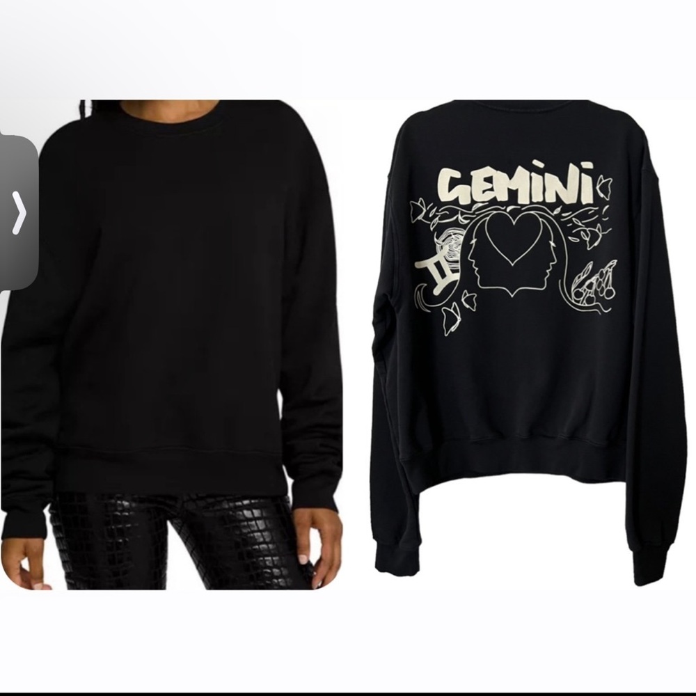GOOD AMERICAN Zodiacc Collection Gemini Sweatshirt Sz 5 / 2XL